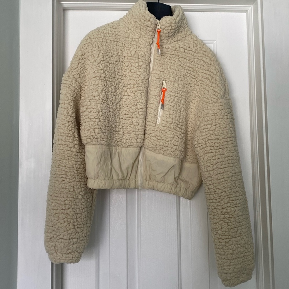 BP/Nordstrom cropped fleece jacket, xxs